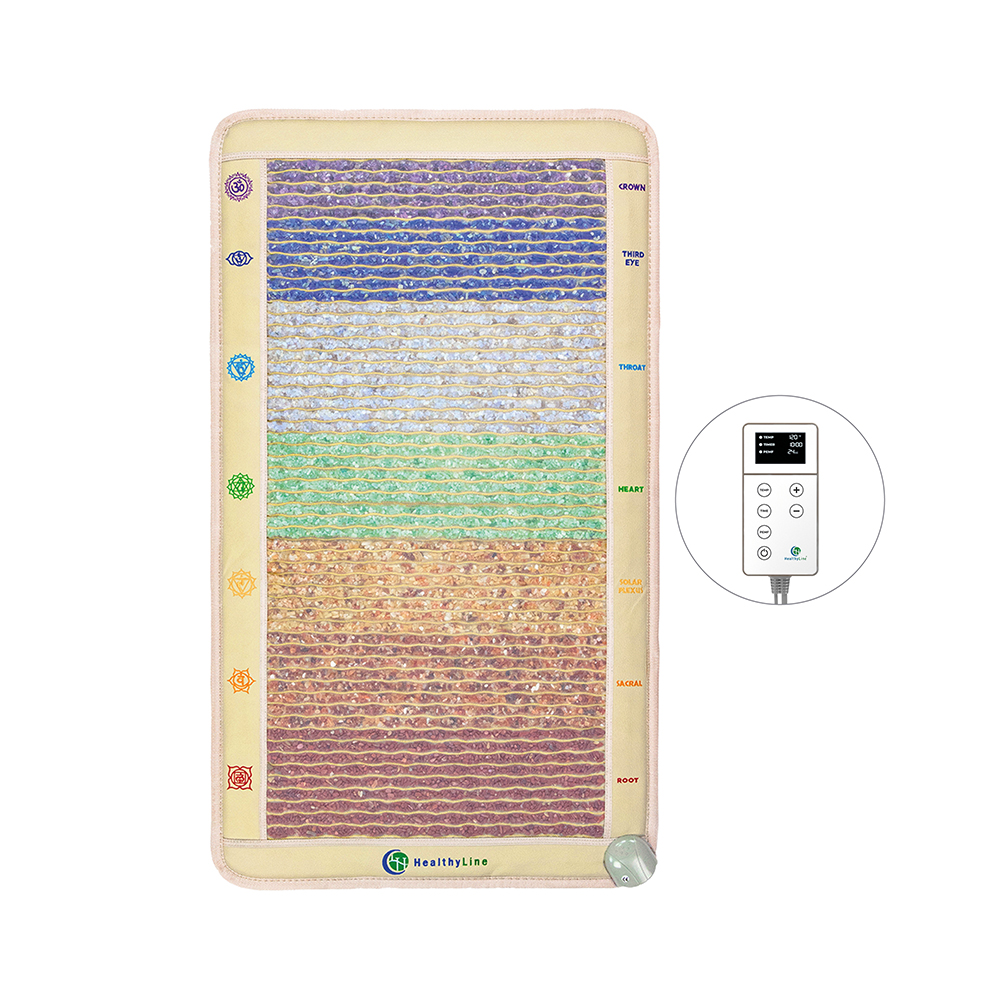Wellness Device - Chakra-Mat™ Small 4224 Firm - PEMF Inframat Pro® Rainbow Mat with Sacral Symbols