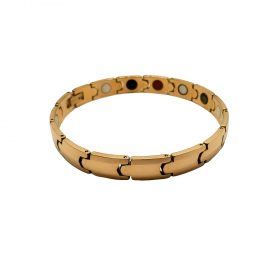 Wellness Device – Tungsten Lady’s Magnetic Power Bracelet. 5-in-1 Energy: Magnets + Negative Ions + Far Infrared Rays (FIR) + Germanium + Hematite. Model BR-TNG-305L. Rose Gold color